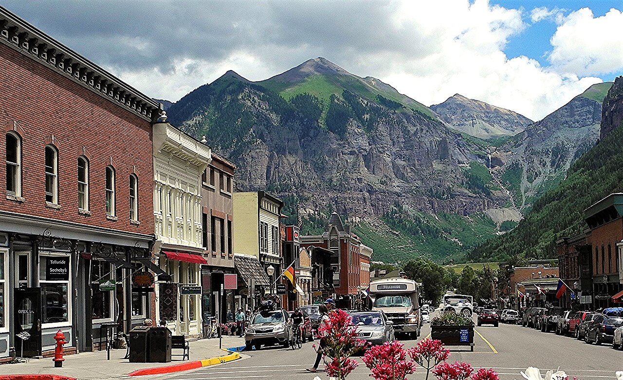 Historic Main Street in Telluride, Colorado